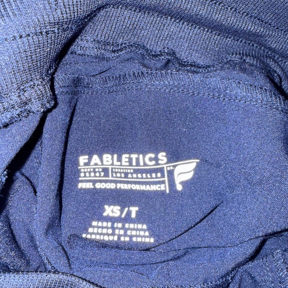 Fabletics Navy Blue Jogger Scrub Pants - Picture 2 of 4